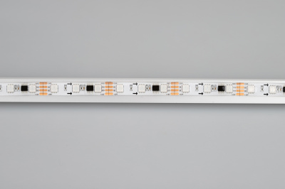 Лента SPI-5000SE-RAM-5060-60 12V Cx3 RGB-Auto (10mm, 12W/m, IP65) (Arlight, Закрытый, IP65)