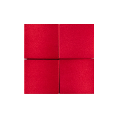 INTELLIGENT ARLIGHT Кнопочная панель KNX-304-23-IN Rose Red (BUS, Frameless) (IARL, IP20 Металл, 2 года)