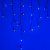 Светодиодная гирлянда ARD-EDGE-CLASSIC-2400x600-BLACK-88LED-STD BLUE (230V, 6W) (Ardecoled, IP65)